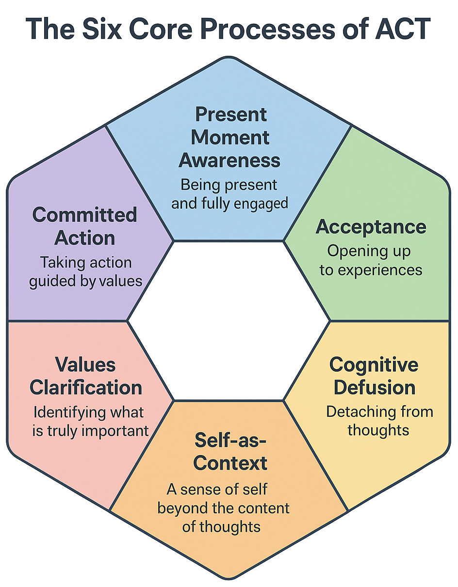 ACT Therapy in Sydney - 6 Core Processes
